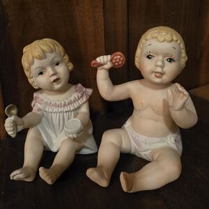 Vintage Porcelain Baby Figurines